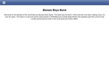 Tablet Screenshot of bessesboysband.com